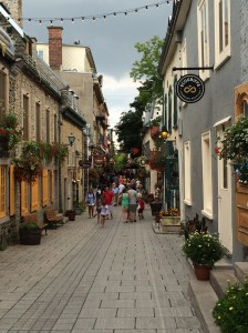 Wandering Old Quebec this evening.