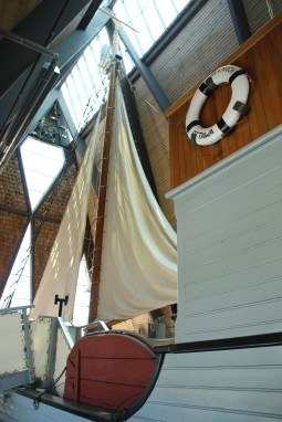 The RCMP St. Roch on display at the Vancouver Maritime Museum. 