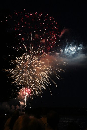 Canada Day fireworks in New West. 