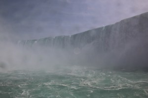 Getting up close and personal with the falls. 