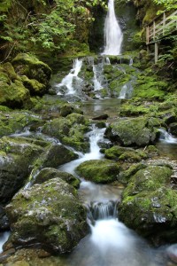 Dickson Falls in Fundy National Park. 