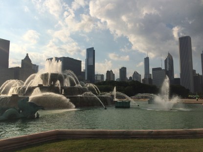 One of the world's largest fountains, the Clarence F. Buckingham Memorial Fountain.