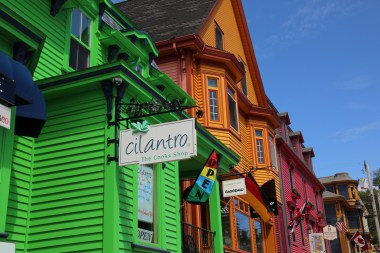 A colourful street in Lunenburg. 